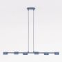 Lampa wisząca 6x10 W niebieska 18426 Emibig Megara zdj.4