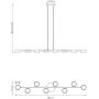 Lampa wisząca x10 W 18438 Emibig Megara zdj.2