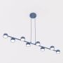 Lampa wisząca x10 W niebieska 18428 Emibig Megara zdj.4