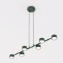Lampa wisząca 6x10 W zielona 18446 Emibig Megara zdj.1