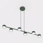 Lampa wisząca 6x10 W zielona 18446 Emibig Megara zdj.3