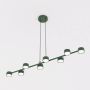 Lampa wisząca x10 W zielona 18448 Emibig Megara zdj.1