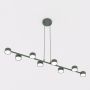 Lampa wisząca x10 W zielona 18448 Emibig Megara zdj.3