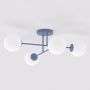 Lampa podsufitowa 4x10 W niebieska-opal 18454 Emibig Roma zdj.1