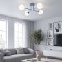 Lampa podsufitowa 4x10 W niebieska-opal 18454 Emibig Roma zdj.4