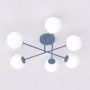 Lampa podsufitowa 6x10 W niebieska-opal 18456 Emibig Roma zdj.1