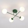 Lampa podsufitowa 4x10 W zielona-opal 18474 Emibig Roma zdj.1