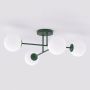 Lampa podsufitowa 4x10 W zielona-opal 18474 Emibig Roma zdj.3