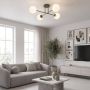 Lampa podsufitowa 4x10 W zielona-opal 18474 Emibig Roma zdj.5