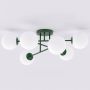 Lampa podsufitowa 6x10 W zielona-opal 18476 Emibig Roma zdj.1