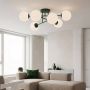 Lampa podsufitowa 6x10 W zielona-opal 18476 Emibig Roma zdj.4