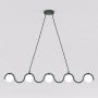 Lampa wisząca 5x8 W zielona 18505 Emibig Sinus zdj.1