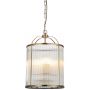 Lampa wisząca 4x6 W mosiądz 106711 Endon Lambeth Ribbed zdj.3