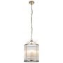Lampa wisząca 4x6 W mosiądz 106711 Endon Lambeth Ribbed zdj.1