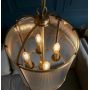 Lampa wisząca 4x6 W mosiądz 106711 Endon Lambeth Ribbed zdj.5