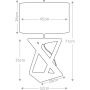 Lampa stołowa 1x60 W srebrna-nikiel AEGEUSTL Elstead Lighting Aegeus zdj.2