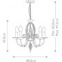 Lampa wisząca 5x60 W nikiel AG5POLNICKEL Elstead Lighting Aegean zdj.2