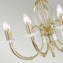 Lampa wisząca x60 W mosiądz AG8POLBRASS Elstead Lighting Aegean zdj.4