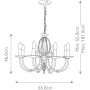 Lampa wisząca x60 W nikiel AG8POLNICKEL Elstead Lighting Aegean zdj.2