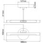 Kinkiet 1x6.6 W mosiądz ALTONPLSBB Elstead Lighting Alton zdj.2