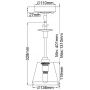 Lampa wisząca 1x3 W chrom BATHAGATHA1PPC Elstead Lighting Agatha zdj.2