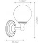 Kinkiet 1x3 W chrom BATHAUSTEN4PC Elstead Lighting Austen zdj.2