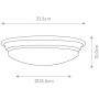Plafon 1x5.7 W chrom BATHBROMPTONF Elstead Lighting Brompton zdj.2