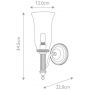 Kinkiet 1x3 W chrom BATHCARROLL2PC Elstead Lighting Carroll zdj.2