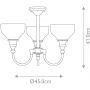Lampa wisząca 3x3 W chrom BATHCD3 Elstead Lighting Cheadle zdj.2