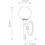 Kinkiet 1x3 W mosiądz BATHDRYDEN4PB Elstead Lighting Dryden zdj.2