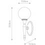 Kinkiet 1x3 W chrom BATHDRYDEN4PC Elstead Lighting Dryden zdj.2
