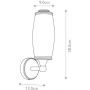 Kinkiet 1x3 W chrom BATHELIOT1PC Elstead Lighting Eliot zdj.2