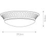 Plafon 1x9 W chrom BATHWHITBYF Elstead Lighting Whitby zdj.2