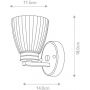 Kinkiet 1x3 W chrom BATHWL1 Elstead Lighting Wallingford zdj.2