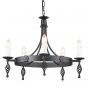 Lampa wisząca 5x60 W czarna BY5BLACK Elstead Lighting Belfry zdj.1