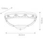 Kinkiet 1x60 W czarny CBWUBLACK Elstead Lighting Carisbrooke zdj.2