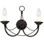 Kinkiet 2x60 W czarny CB2BLACK Elstead Lighting Carisbrooke zdj.1