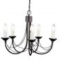Lampa wisząca 5x60 W czarna CB5BLACK Elstead Lighting Carisbrooke zdj.1