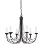 Lampa wisząca 6x60 W czarna CB6BLACK Elstead Lighting Carisbrooke zdj.1