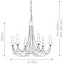 Lampa wisząca 6x60 W czarna CB6BLACK Elstead Lighting Carisbrooke zdj.2