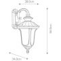 Kinkiet zewnętrzny 1x60 W czarny CC2MBK Elstead Lighting Chicago zdj.2