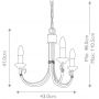 Lampa wisząca 3x60 W czarna CH3BLACK Elstead Lighting Chartwell zdj.2