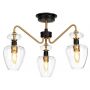 Lampa podsufitowa 3x40 W czarna-mosiądz DLARMANDSF3AB Elstead Lighting Armand zdj.1