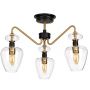 Lampa podsufitowa 3x40 W czarna-mosiądz DLARMANDSF3AB Elstead Lighting Armand zdj.3