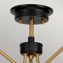 Lampa podsufitowa 3x40 W czarna-mosiądz DLARMANDSF3AB Elstead Lighting Armand zdj.4