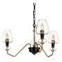 Lampa wisząca 3x40 W czarna-mosiądz DLARMAND3AB Elstead Lighting Armand zdj.3
