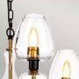 Lampa wisząca 3x40 W czarna-mosiądz DLARMAND3AB Elstead Lighting Armand zdj.4