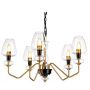 Lampa wisząca 5x40 W czarna-mosiądz DLARMAND5AB Elstead Lighting Armand zdj.1