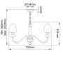 Lampa wisząca 5x40 W czarna-mosiądz DLARMAND5AB Elstead Lighting Armand zdj.2