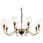 Lampa wisząca x40 W czarna-mosiądz DLARMAND8AB Elstead Lighting Armand zdj.1